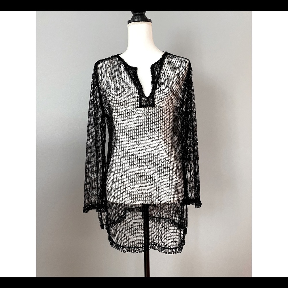 Black swimsuit coverup